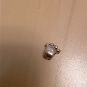 Chamilia sterling silver charm - paw print